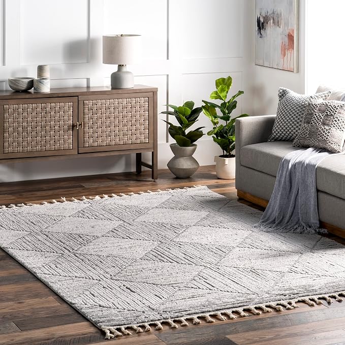nuLOOM Kerry Light Grey, Soft and Cozy, High Traffic, Stain Resistant, Easy by nuLOOM