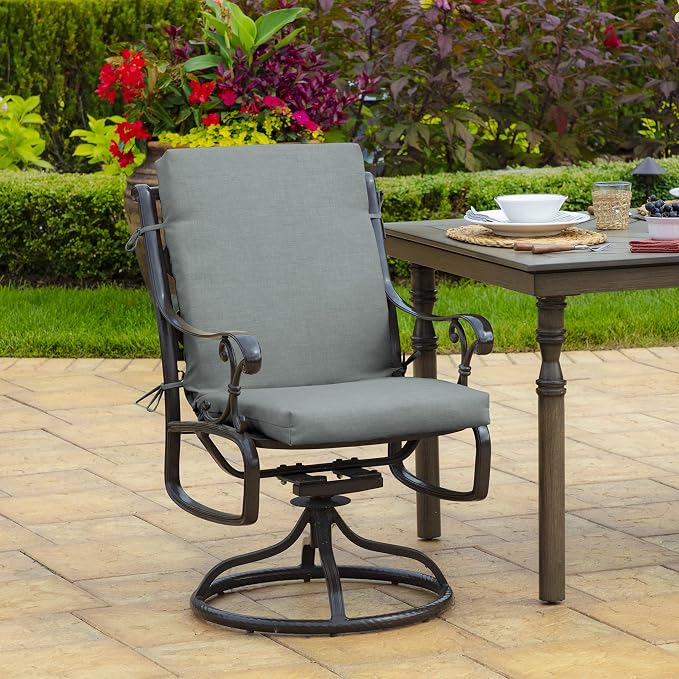 Arden Outdoor Dining Chair Cushion, 20 in x 20 in, Weather-Proof, Rain-Proof - Image 2