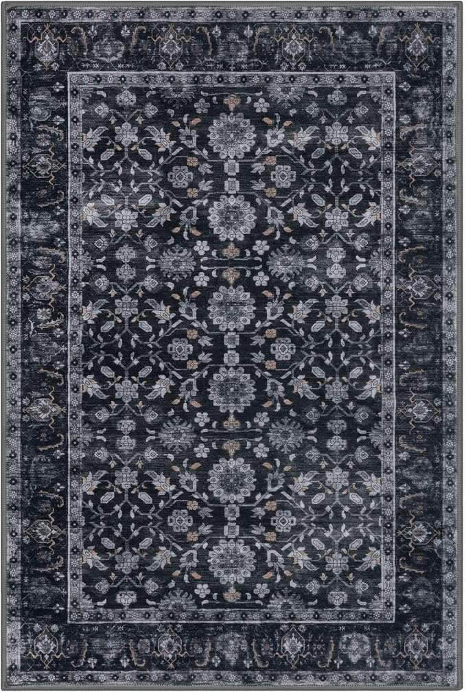 KUTA Vintage Floral Entryway Rug 2x3, Kitchen Rugs Non-Slip Washable Throw Rug - Image 8