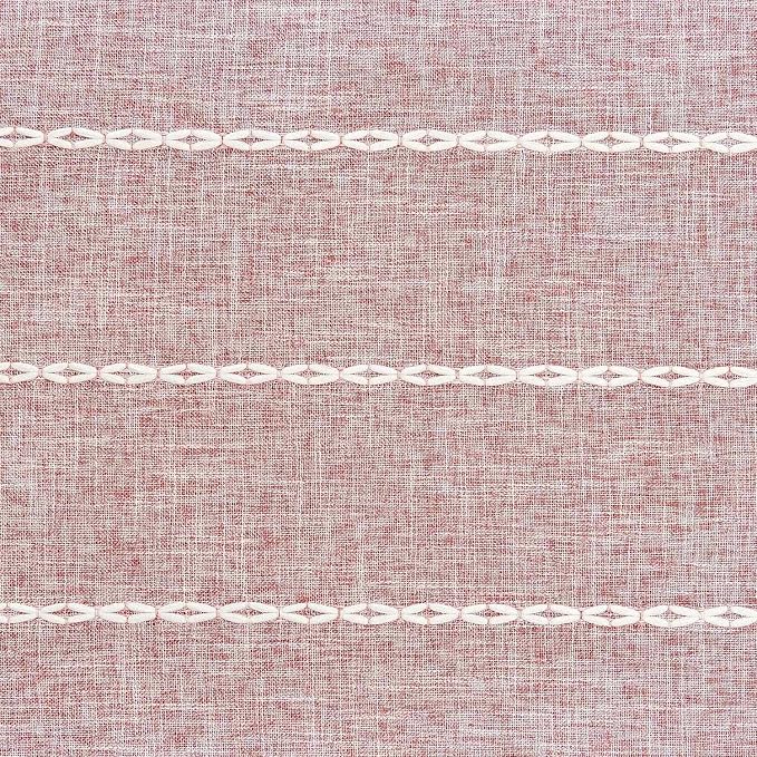 ZeeMart Farmhouse Braided Striped Table Runner, Rustic Pink Table Runners 36 - Image 6