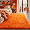 Ophanie Orange Fall Rugs for Bedroom Living Room, Fluffy Fuzzy Furry Carpet by Ophanie