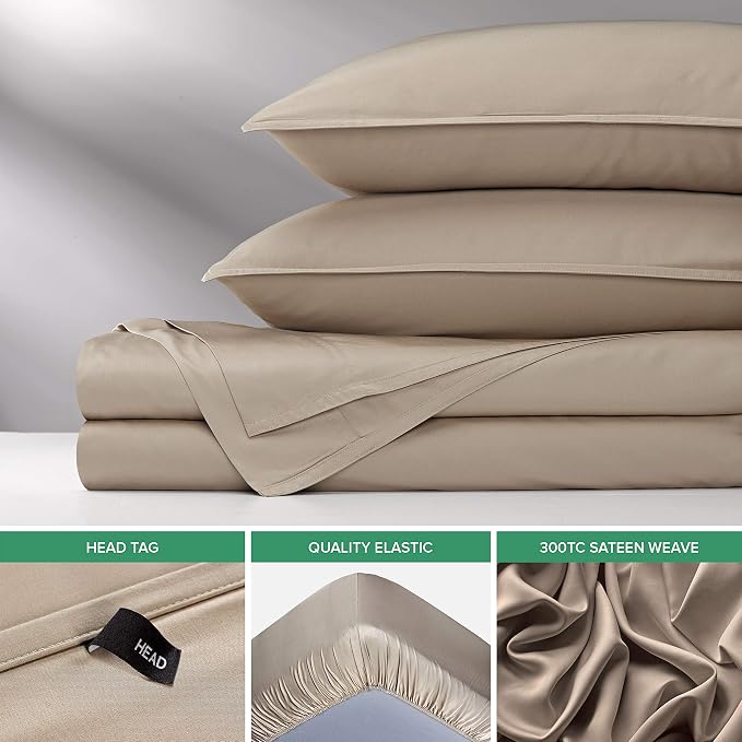 Pure Bamboo Twin Sheets, Genuine 100% Organic Viscose Derived from Bamboo Bed - Image 6