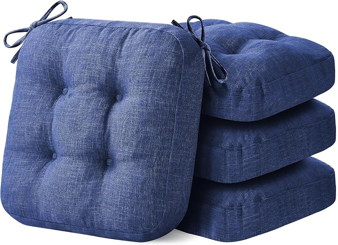 Chair Cushions, Dining Chair Cushions, Tufted Indoor Chair Pads, 16.5'' x by IASEAHK