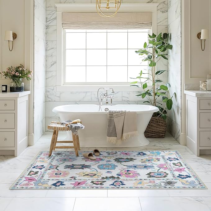 Fame Living Colorful Oushak Rug, Extra Large Area Rugs - Image 9