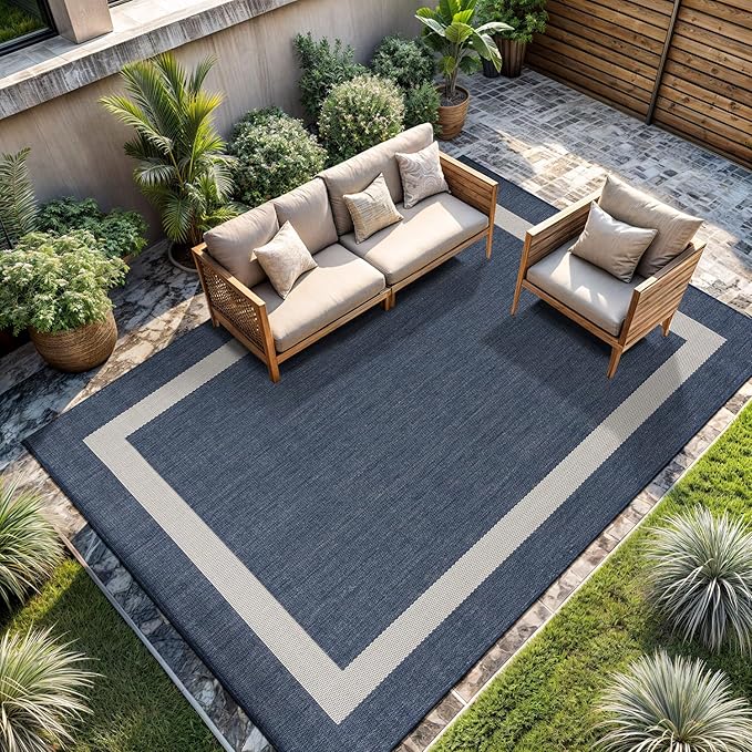 CAMILSON Outdoor Rug 6x9, Modern Outside Rugs by CAMILSONIndoorOutdoorAreaRugs