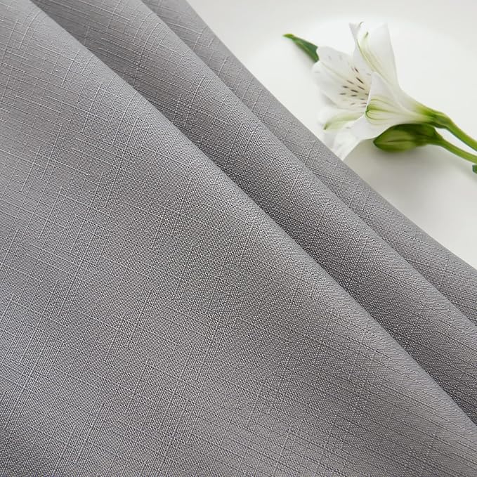 maxmill Round Linen Looking Textured Tablecloth Spill-Proof Wrinkle Free Soft - Image 9