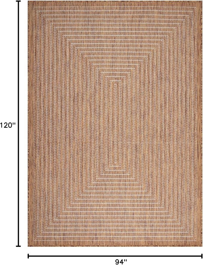 Adiva Rugs Outdoor Indoor Area Rug, Weather Resistant, Stain Resistant Floor Mat - Image 2