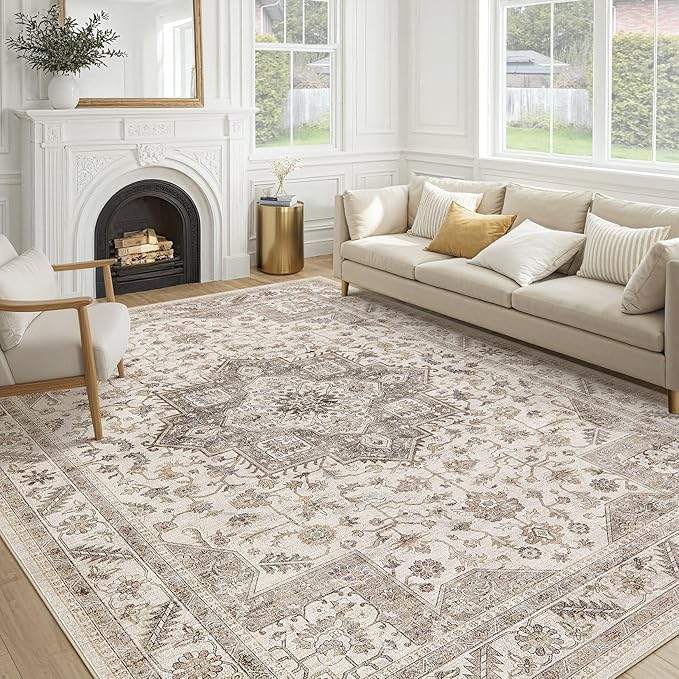 Vintage Living Room Area Rug 9x12 by COTILED