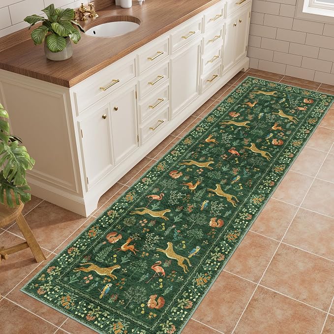 DUKINO 2x6 Rug for Hallway, Washable Kitchen Runner Rug - Image 2