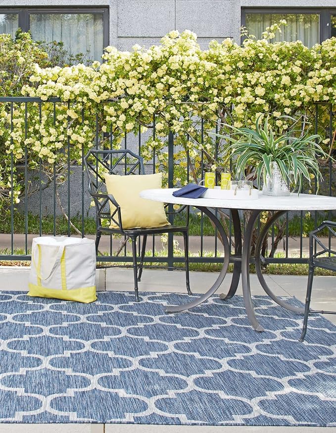 Unique Loom Outdoor Trellis Collection Area Rug - Image 3