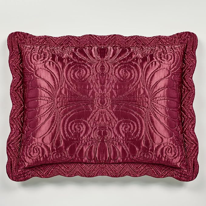 Touch of Class Portia Luxury Bedding | Rich Ruby Red | Premier Quilted - Image 3