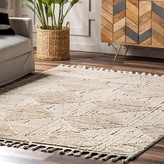 nuLOOM Kerry Beige, Soft and Cozy, High Traffic, Stain Resistant, Easy Clean - Image 8