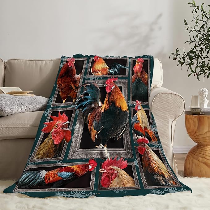 Rooster Throw Blanket - Image 7