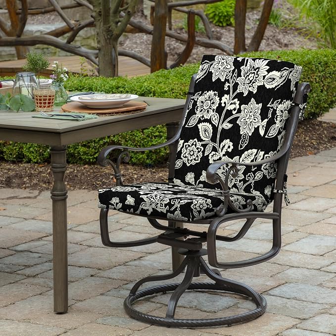 Arden Outdoor Midback Chair Cushion, 18 x 16.5, Rain-Proof, Fade Resistant - Image 2