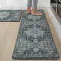 GENIMO Kitchen Mats for Floor 2PCs, Washable Anti Fatigue Mat for Cushioned by GENIMO