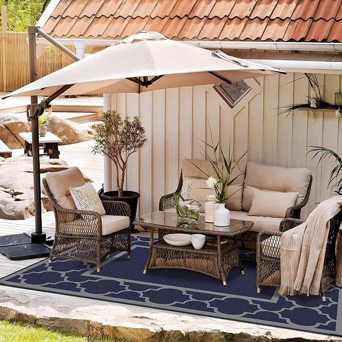 GENIMO 6' x 9' Outdoor Rug Waterproof - Image 3