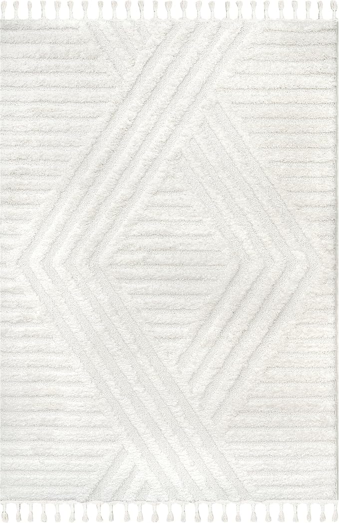 nuLOOM Risette Ivory, Soft and Textured, High Traffic, Stain Resistant - Image 6