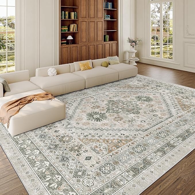 zesthome 8x10 Area Rugs for Living Room, Non-Slip Backing Washable Rugs - Image 3