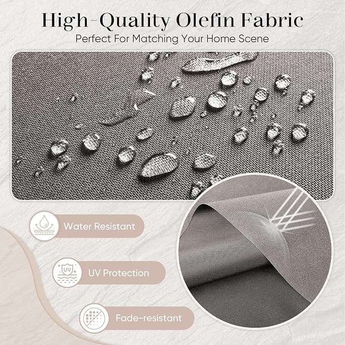 Luxury Outdoor Seat Cushion Set-22 x 24 x 6 Inch Outdoor Chair Cushions - Image 5