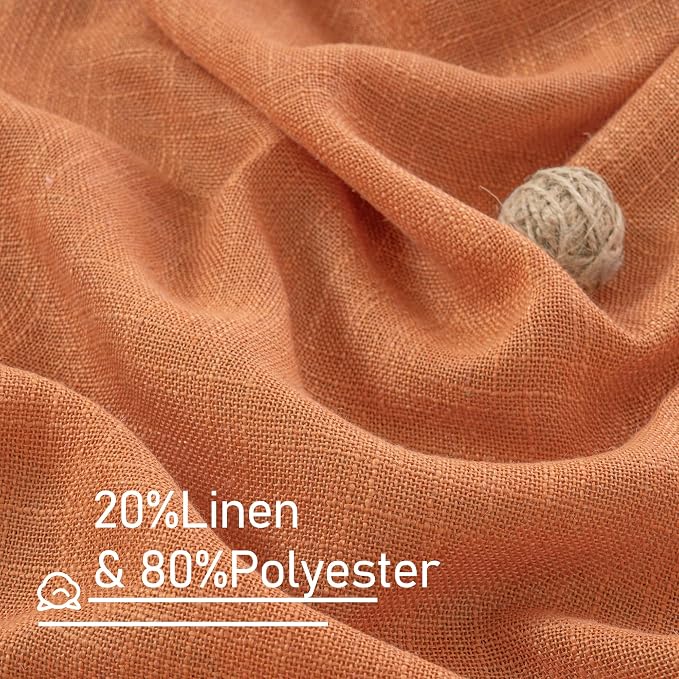 LAMIT 102 Inches Long Linen Curtains - Image 2