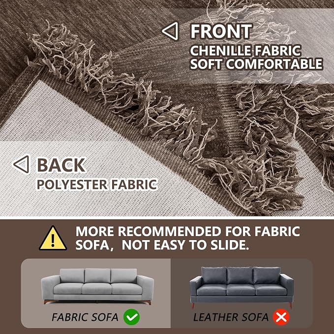 MEETSKY Washable Sofa Covers Couch Cover Loveseat Sofa Slipcover - Image 4