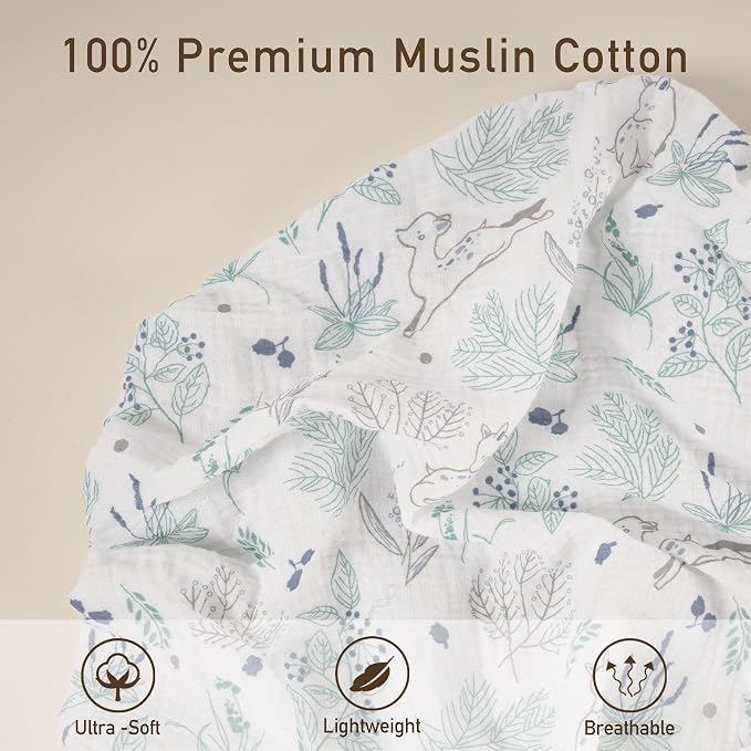 Muslin Mini Crib Sheets, 2 Pack - Image 5