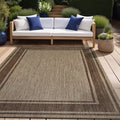 Beverly Rug Outdoor Rug 6x9 Modern Bordered Area Rugs by BeverlyRug