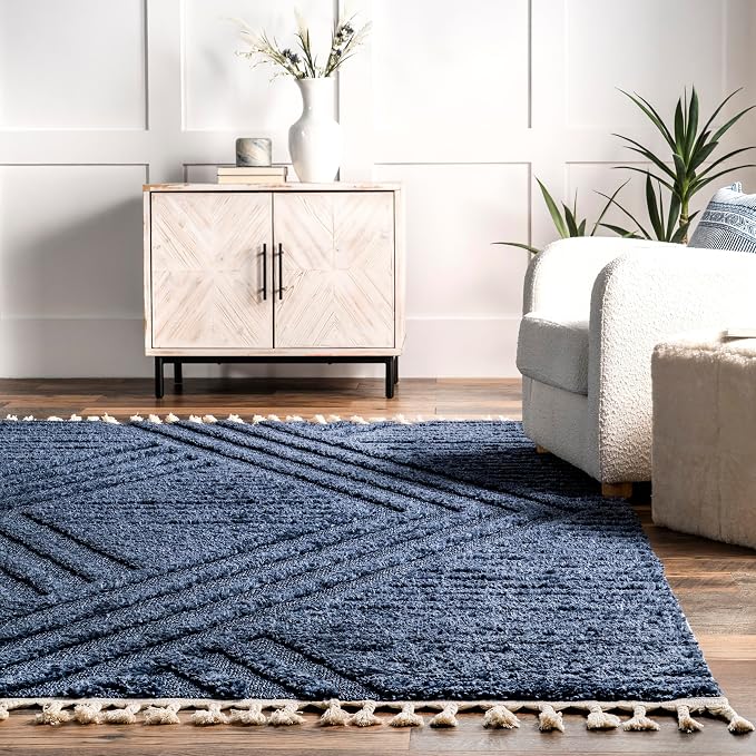 nuLOOM Risette Blue, Soft and Gentle, High Traffic, Stain Resistant, Easy Clean - Image 7