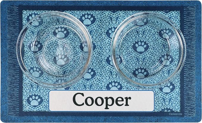 Drymate Personalized Pet Bowl Placemat, Custom Dog & Cat Food Feeding Mat - Image 2