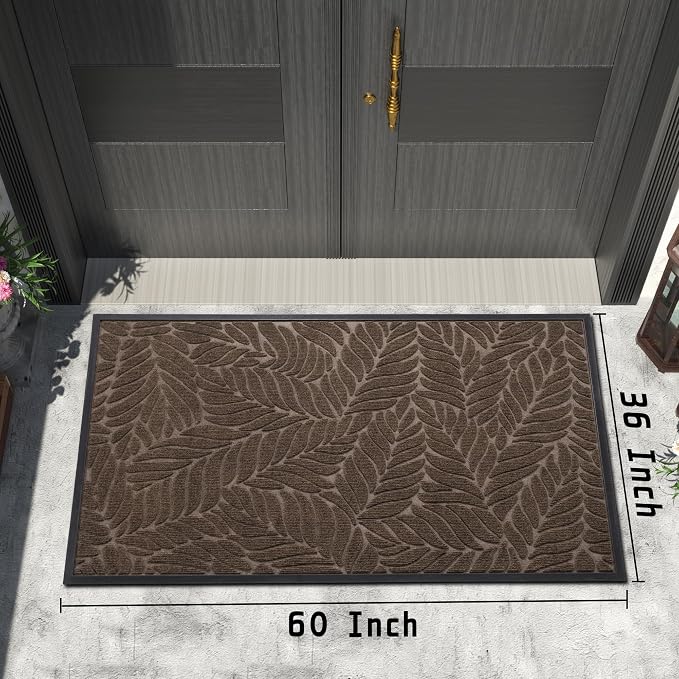 Yimobra 60x36 Large Door Mat Outdoor Indoor, All-Season Waterproof Door Mat - Image 2