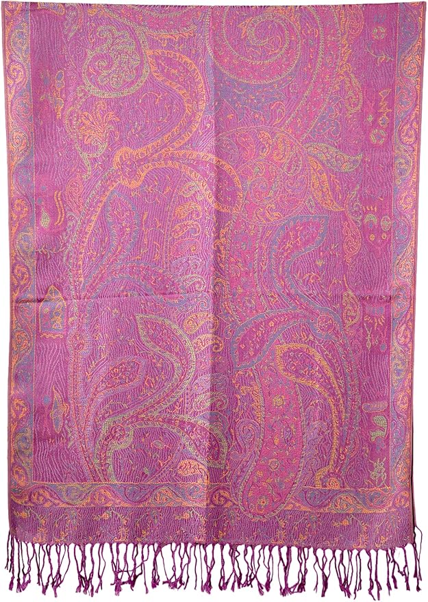Achillea Big Paisley Pashmina Shawl Wrap - Image 6