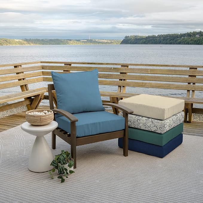 Arden Outdoor Deep Seat Cushion Set, 24 in x 24 in, Weather-Proof, Rain-Proof - Image 7