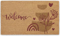 Coir Door Mats 17" X 30", Non-Slip Sturdy, PVC Backed Heavy Duty, Welcome by Unknown