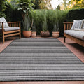 Stripe Outdoor Rug 5x7 Washable Outside Carpet by Unknown