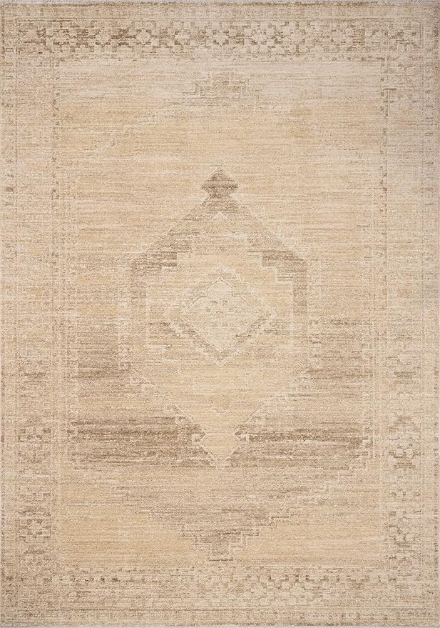 Loloi Chris Loves Julia Palma Collection PLM-07 Wheat/Taupe 2'-7" x 12'-0" - Image 2