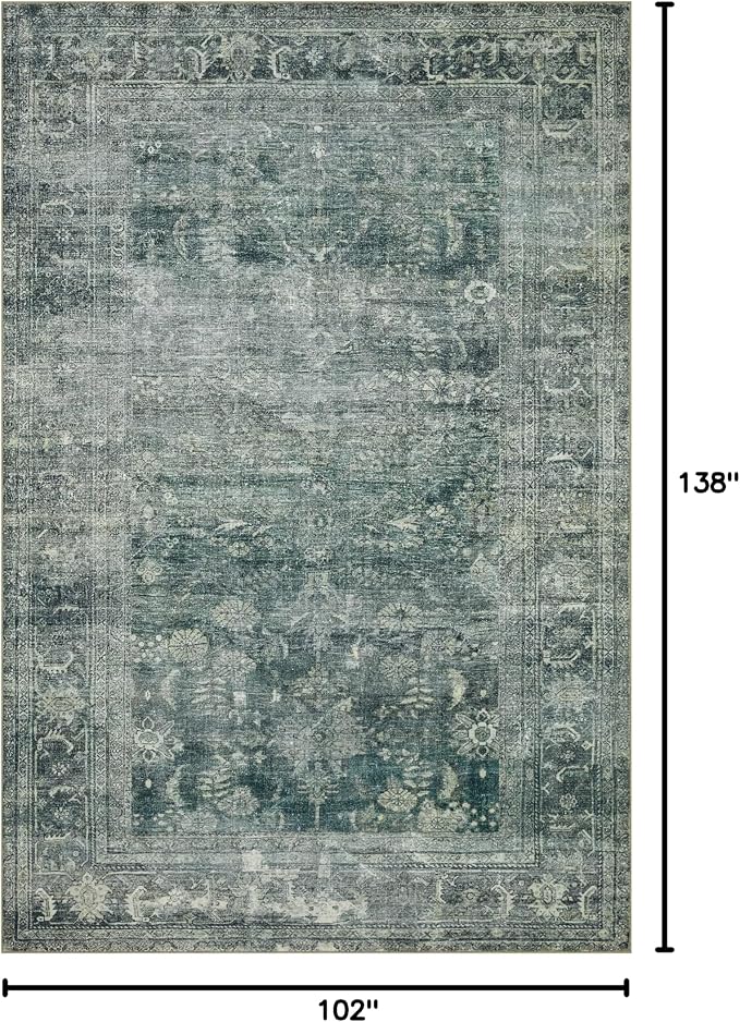 Loloi Magnolia Home by Joanna Gaines Banks Collection BAN-03 Blue/Lagoon 8'-6" - Image 2