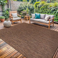 Washable Indoor Outdoor Rug 9x12 Weather Resistant Area Rugs Modern Solid by LenaRug