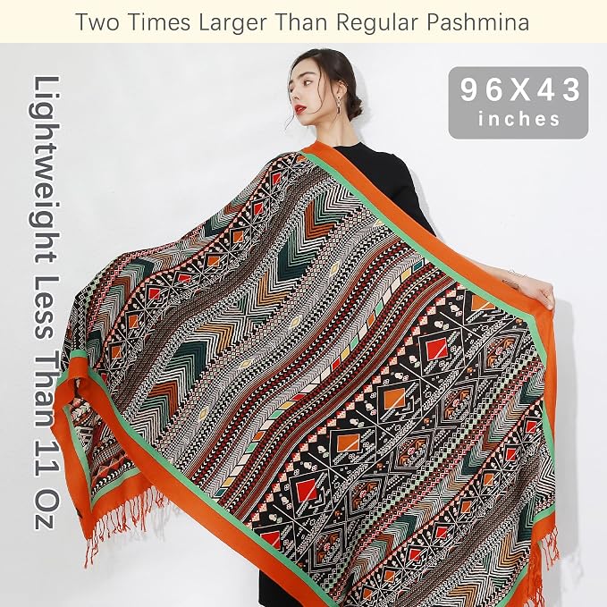 DANA XU 100% Merino Wool Pashmina Shawl - Image 6