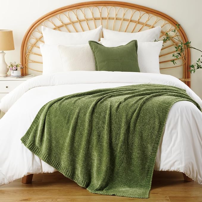 BATTILO HOME Chenille Knitted Throw Blanket - Image 4