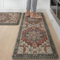 GENIMO Kitchen Mats for Floor 2PCs, Washable Anti Fatigue Mat for Cushioned by GENIMO
