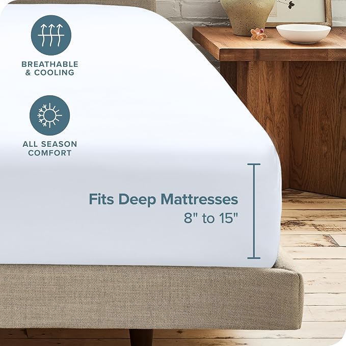 Bare Home 2-Pack Fitted Bottom Sheets RV Bunk - Image 4