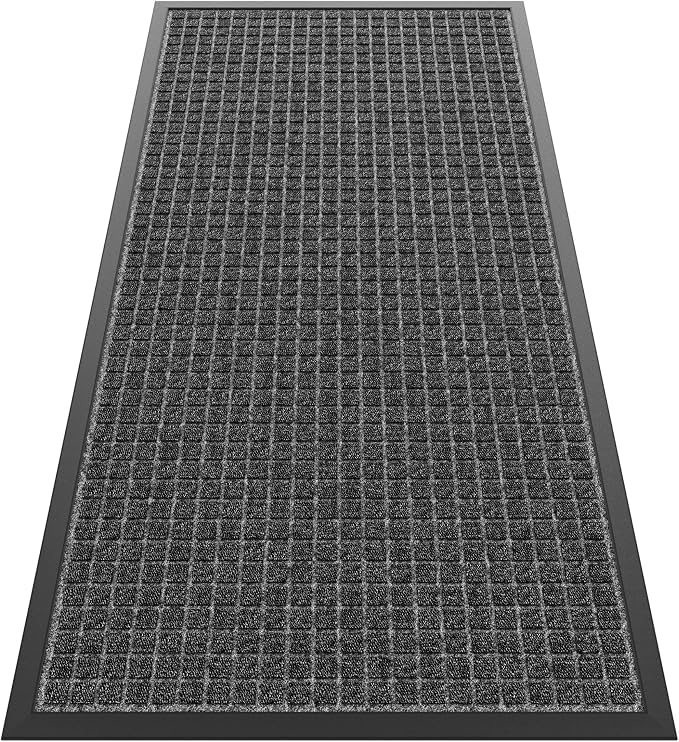 Sturdy Front Door Mat Outside Entrance, Stain and Fade Resistant, Natural by HOMEK