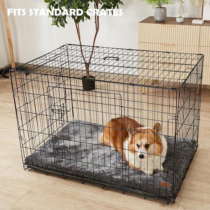 Memory Foam Dog Crate Pad, Removable Washable Cover, - Image 5