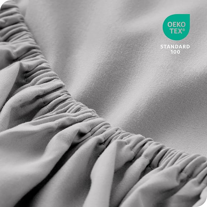 Bare Home 2-Pack Fitted Bottom Sheets Split King - Image 5