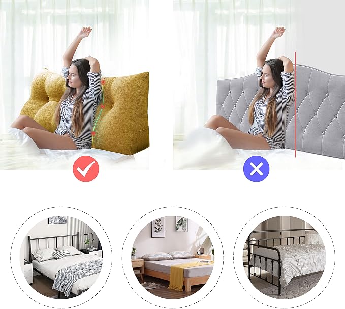 Wedge Headboard Pillow Dorm Room Reading Pillow Back Support - Image 6