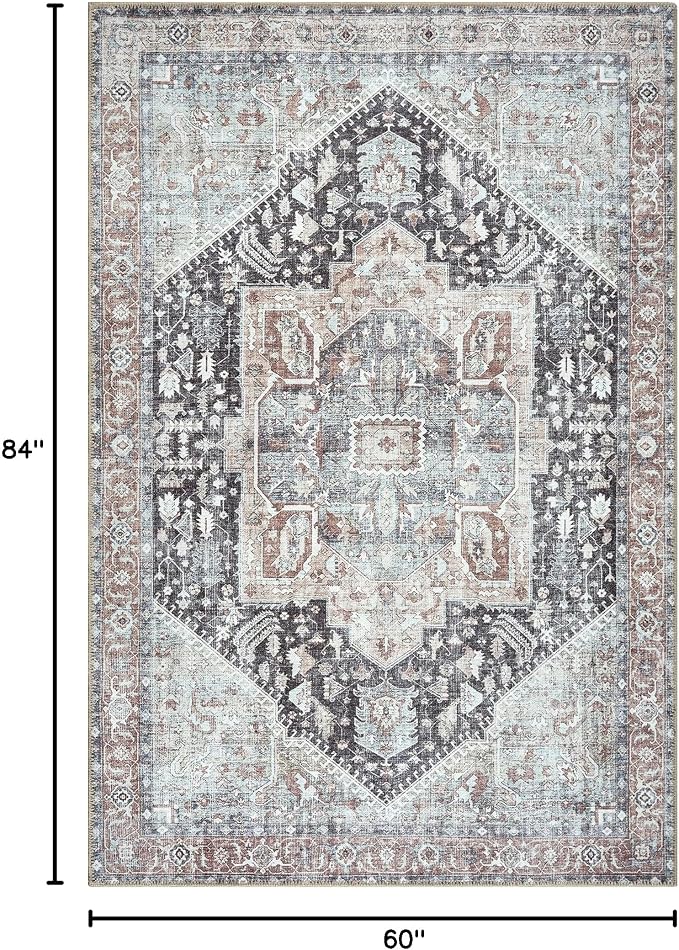 Bloom Rugs Washable Non-Slip 5' x 7' Rug - Image 2