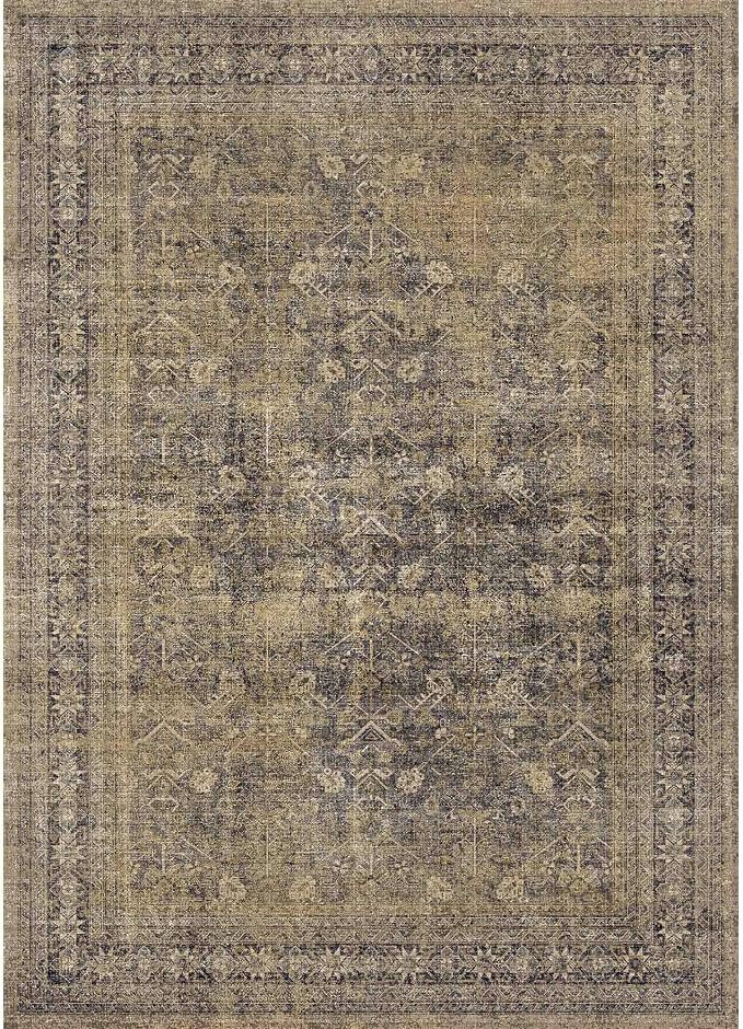 8x10 Brown Black Area Rug for Living Room Washable Vintage Distressed Carpet - Image 2