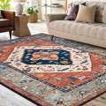 Lahome Oriental Washable Rug 6x9, Non-Slip Ultra-Thin Living Room Area Rug by Lahome