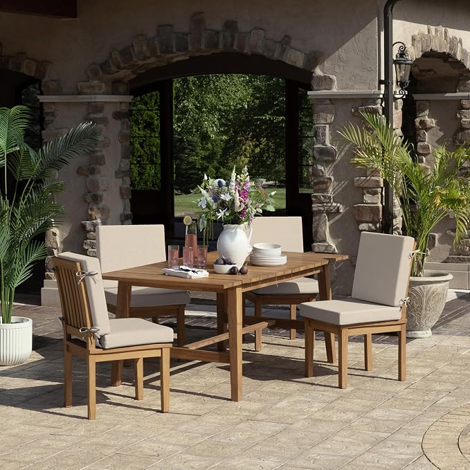 Arden Foam Outdoor Dining Chair Cushion, 20 x 20, Made - Image 6