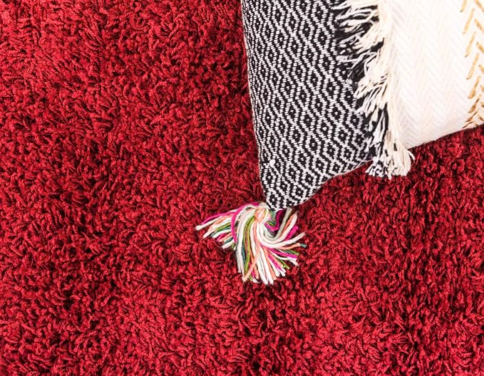 Unique Loom Solid Shag Collection Area Rug - Image 6